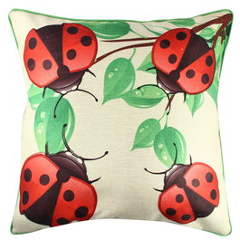 Aberto Design Cojín Multicolor 43 x 43 cm con Relleno de Silicona